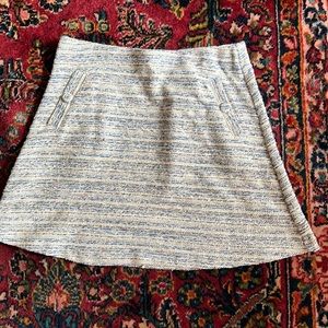 Loft boucle mini skirt, medium.